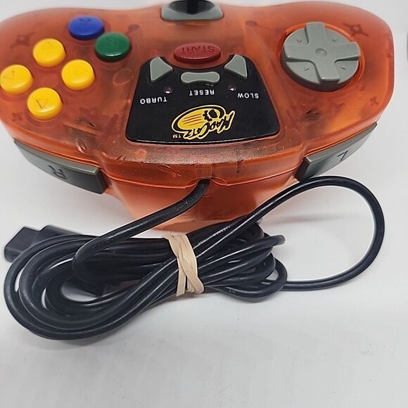 N64 Nintendo 64 Mad Catz Controller w/ Turbo & Slow Red Translucent - Picture 6 of 9